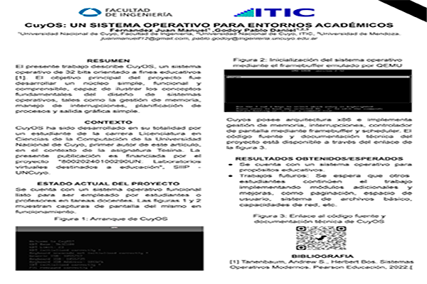 CuyOS: Un Sistema Operativo para Entornos Académicos